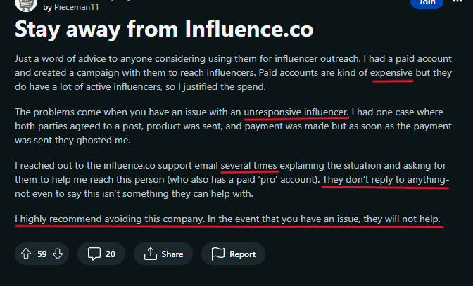 Influence.co review