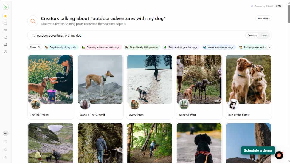 Sprout Social Creator Discovery