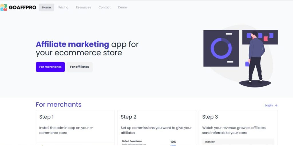 GoAffPro Home page