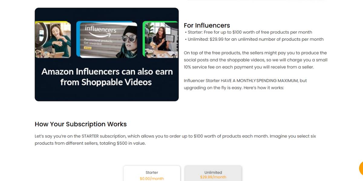 Poptribe Pricing for Affiliates