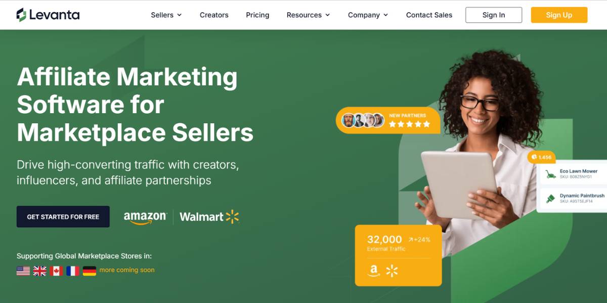 Levanta Home Page