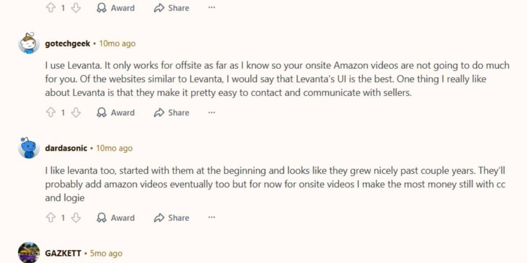 User review on off-Amazon promotions