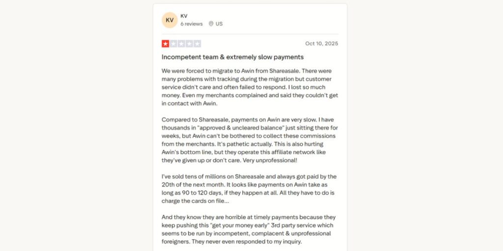 review on migrating to Awin from Shareasale