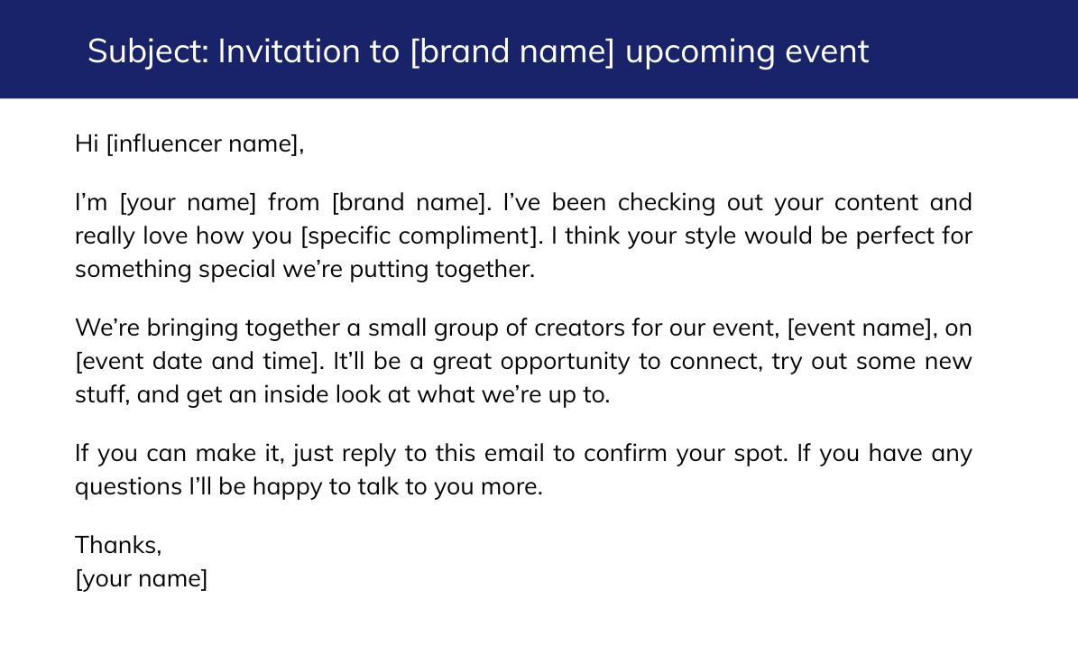 Brand Event Invitation Template