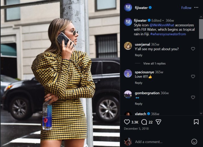 Influencer Marketing Campaign Examples - Fijiwater