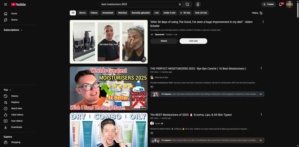 Search Directly on YouTube
