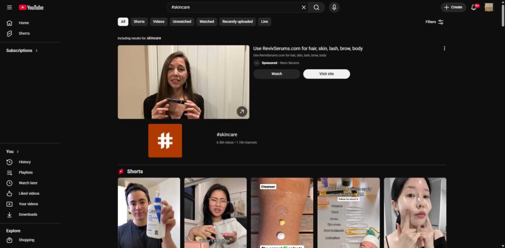 Search Hashtags & Trending Content