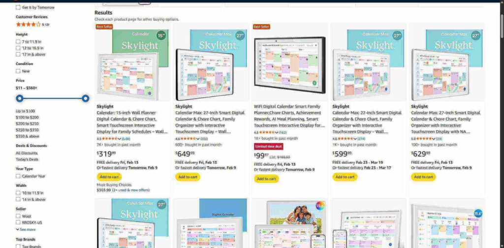 16. Skylight Digital Calendar