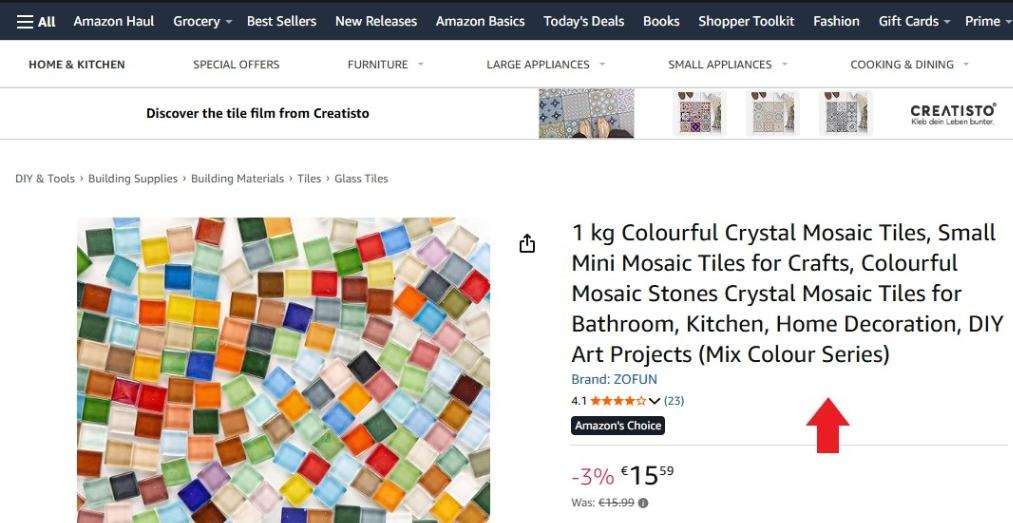 optimized Amazon product listing example 