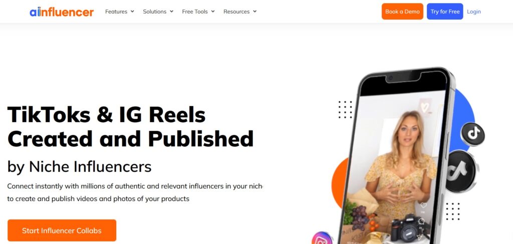 Ainfluencer homepage