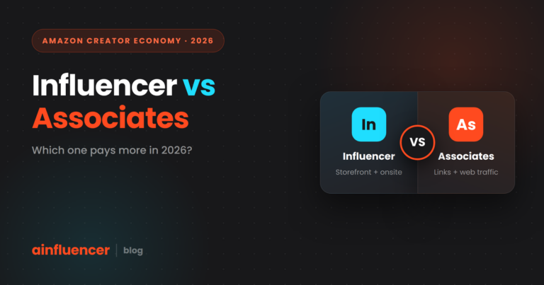 Read more about the article Amazon Influencer vs Amazon Associates: The 2026 Decision Guide