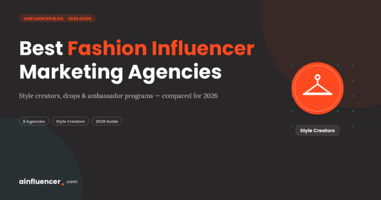 Read more about the article Top 6 Fashion Influencer Marketing Agencies You Need in 2026