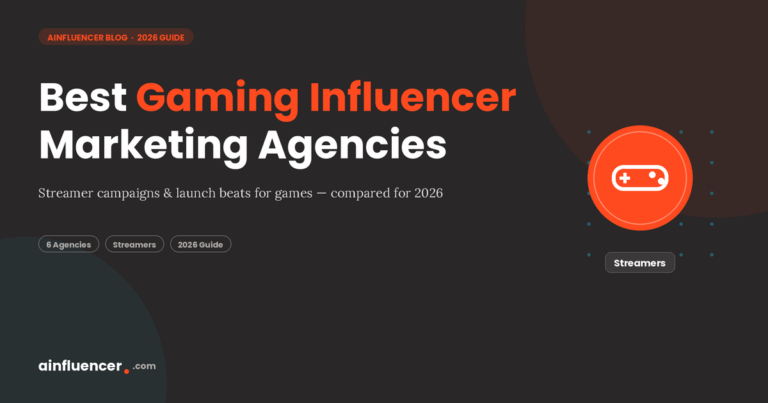 Read more about the article Top 6 Gaming Influencer Marketing Agencies You Need to Know About in 2026
