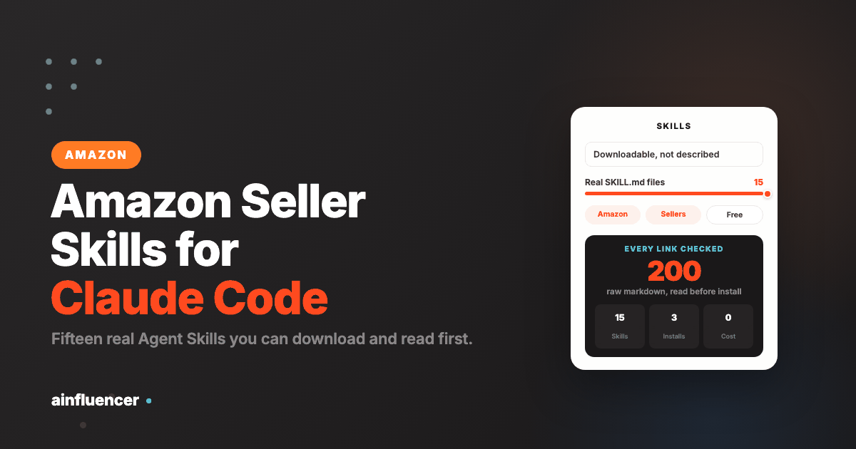Amazon Seller Skills for Claude Code and AI Agents