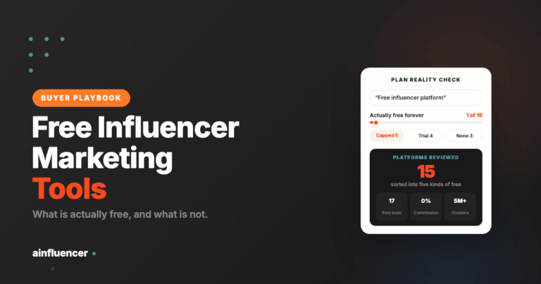 Read more about the article 12 Free Influencer Marketing Tools (and 6 That Are Not)