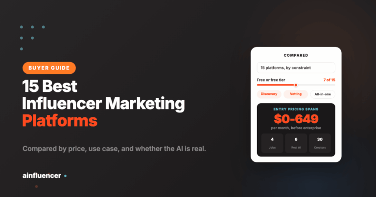 Read more about the article The 15 Best Influencer Marketing Platforms for Creators in 2026