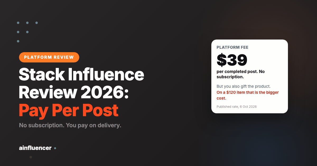 You are currently viewing Stack Influence Review 2026: You Only Pay When Someone Posts