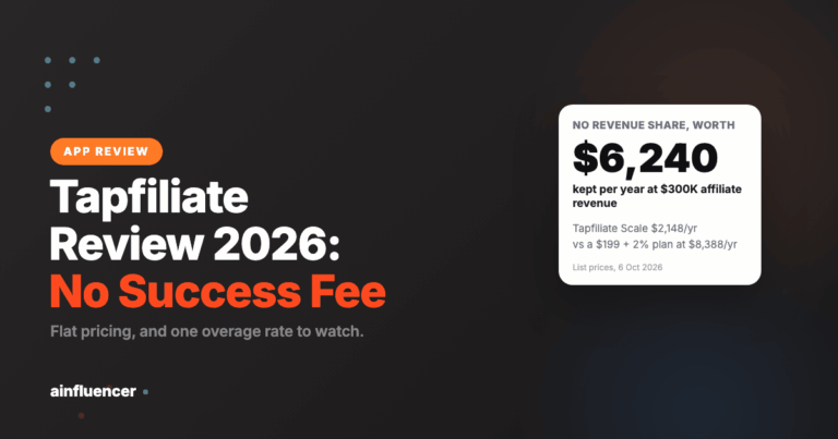 Read more about the article Tapfiliate Review 2026: Flat Pricing, No Revenue Share, and the Overage Trap