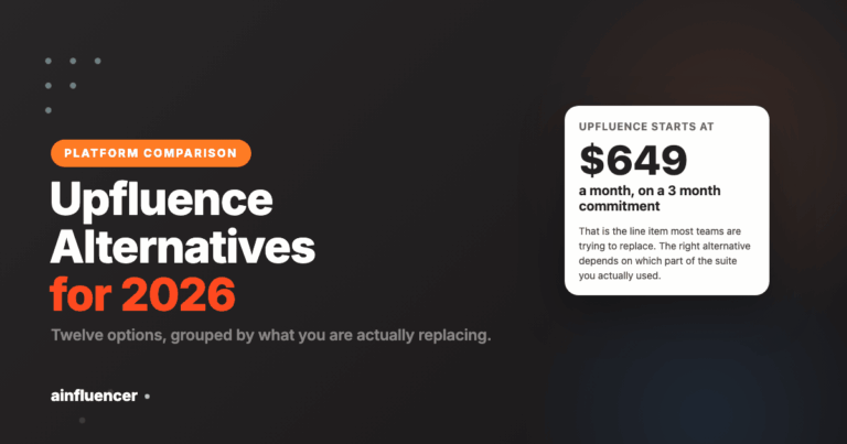 Read more about the article Upfluence Alternatives: 12 Best Options for 2026