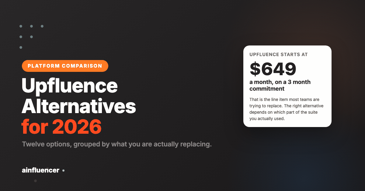 You are currently viewing Upfluence Alternatives: 12 Best Options for 2026
